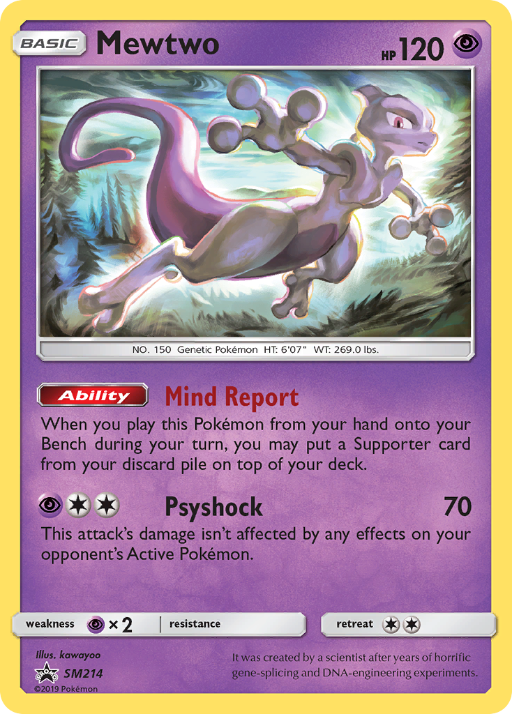 Mewtwo (SM214) [Sun & Moon: Black Star Promos] | Silver Goblin