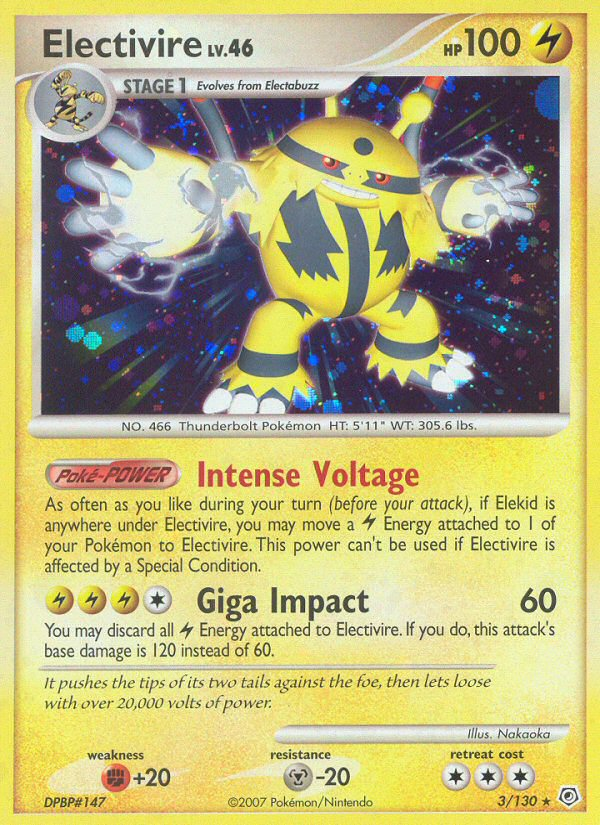 Electivire (3/130) [Diamond & Pearl: Base Set] | Silver Goblin