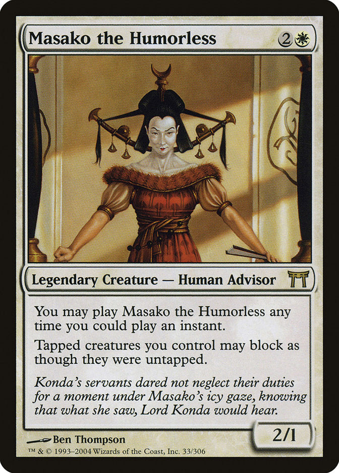 Masako the Humorless [Champions of Kamigawa] | Silver Goblin