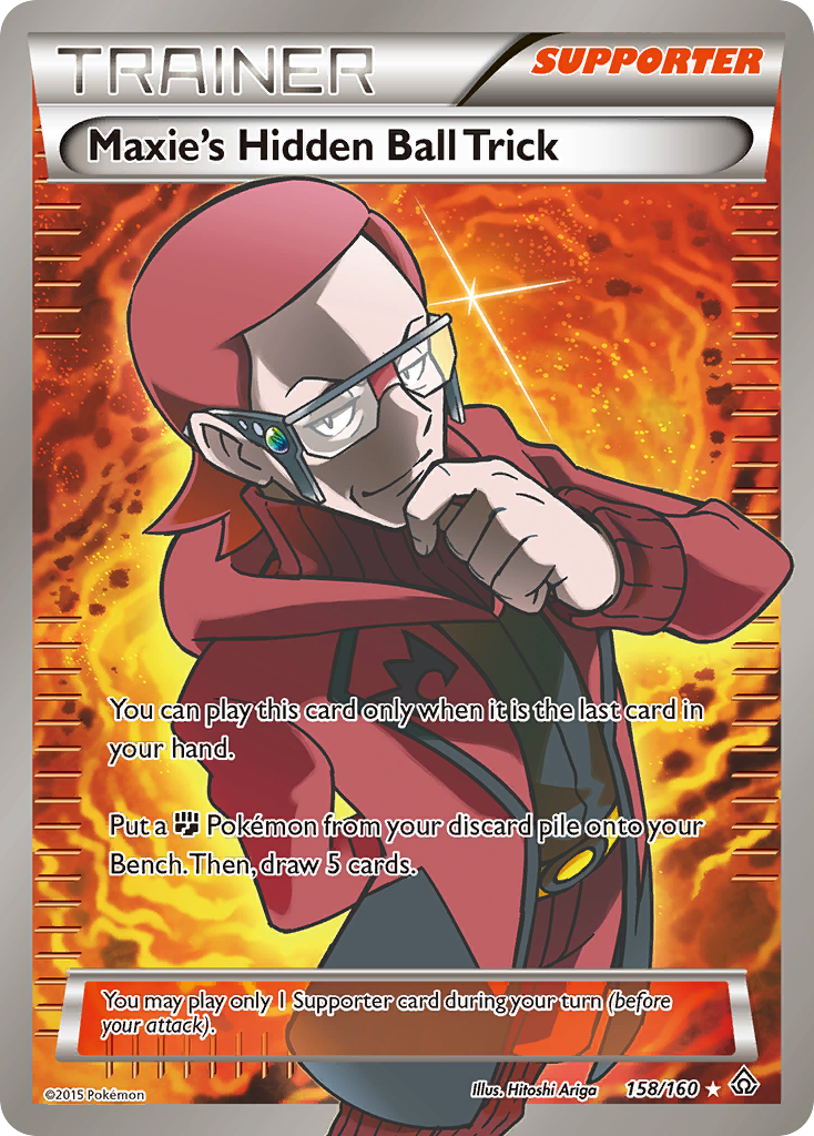 Maxie's Hidden Ball Trick (158/160) [XY: Primal Clash] | Silver Goblin