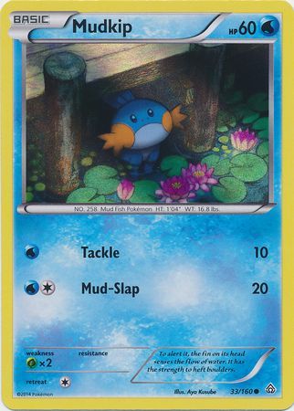 Mudkip (33/160) (Sheen Holo) [XY: Primal Clash] | Silver Goblin