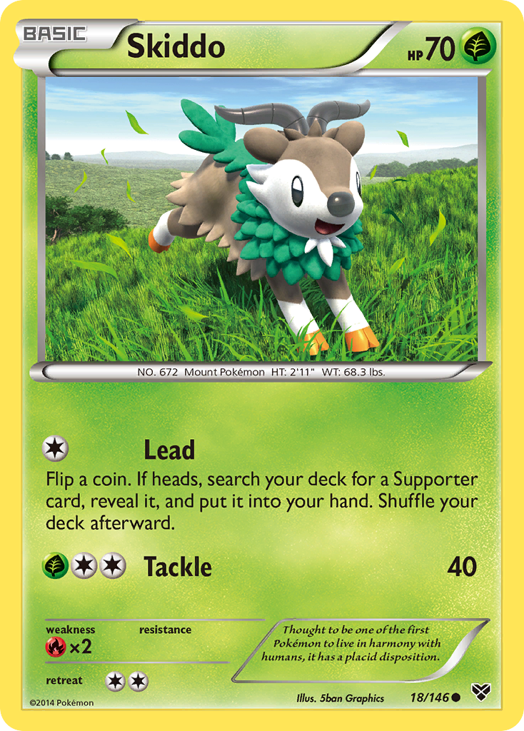 Skiddo (18/146) [XY: Base Set] | Silver Goblin