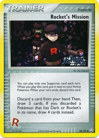 Rocket's Mission (88/109) (Stamped) [EX: Team Rocket Returns] | Silver Goblin