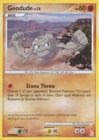 Geodude (1/11) [Diamond & Pearl: Trainer Kit - Lucario] | Silver Goblin