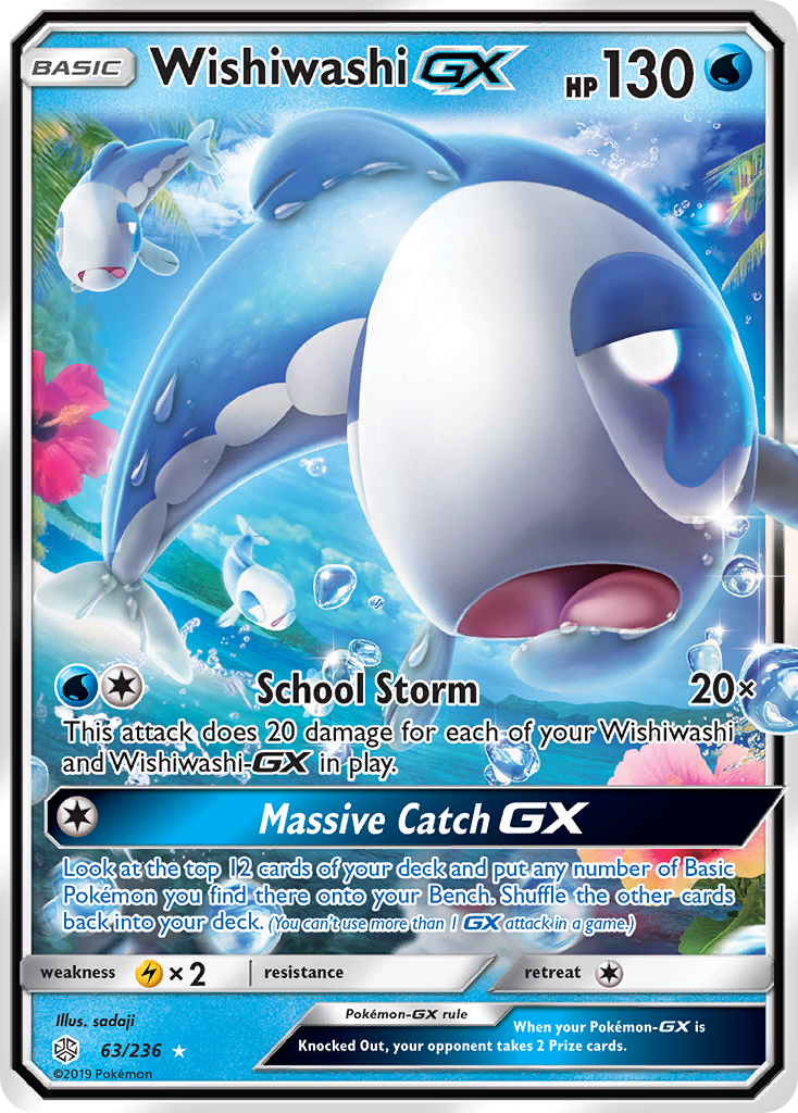 Wishiwashi GX (63/236) [Sun & Moon: Cosmic Eclipse] | Silver Goblin