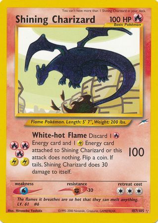 Shining Charizard (107/105) [Neo Destiny Unlimited] | Silver Goblin