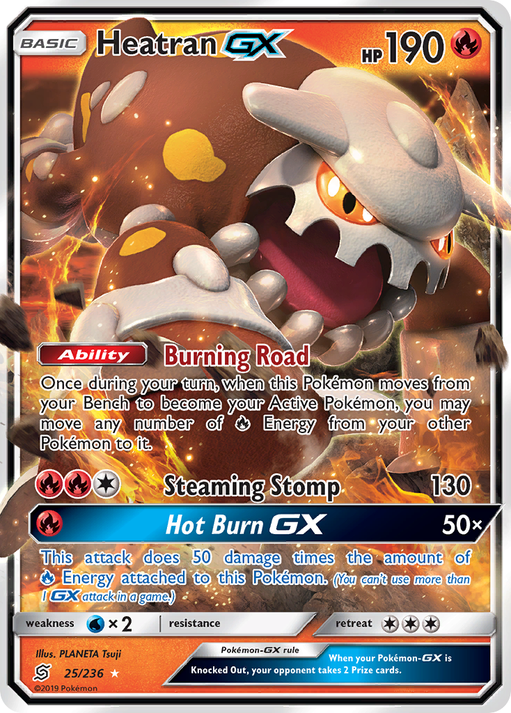 Heatran GX (25/236) [Sun & Moon: Unified Minds] | Silver Goblin