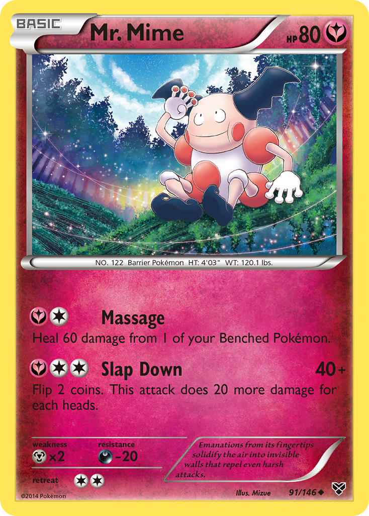 Mr. Mime (91/146) [XY: Base Set] | Silver Goblin