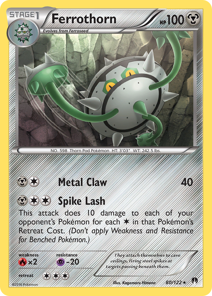 Ferrothorn (80/122) [XY: BREAKpoint] | Silver Goblin