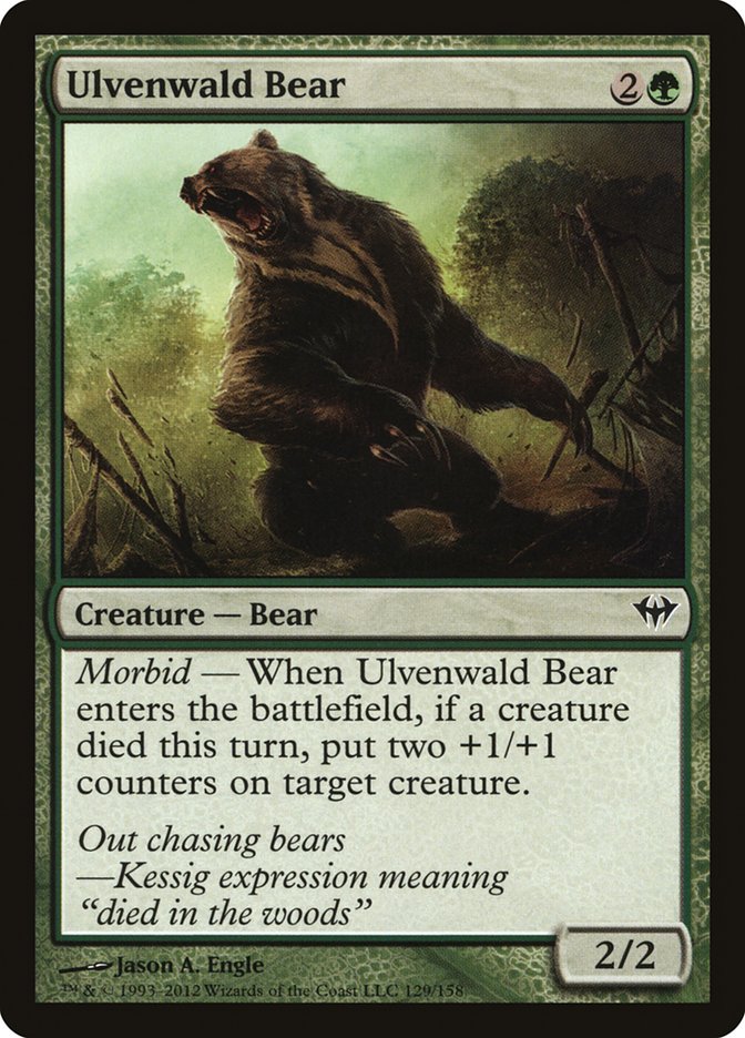 Ulvenwald Bear [Dark Ascension] | Silver Goblin