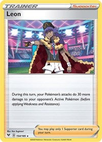 Leon (154/185) (Theme Deck Exclusive) [Sword & Shield: Vivid Voltage] | Silver Goblin