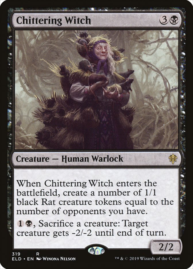 Chittering Witch [Throne of Eldraine] | Silver Goblin