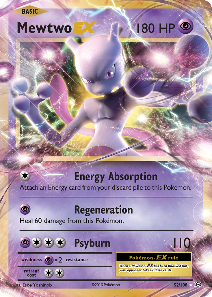 Mewtwo EX (52/108) [XY: Evolutions] | Silver Goblin