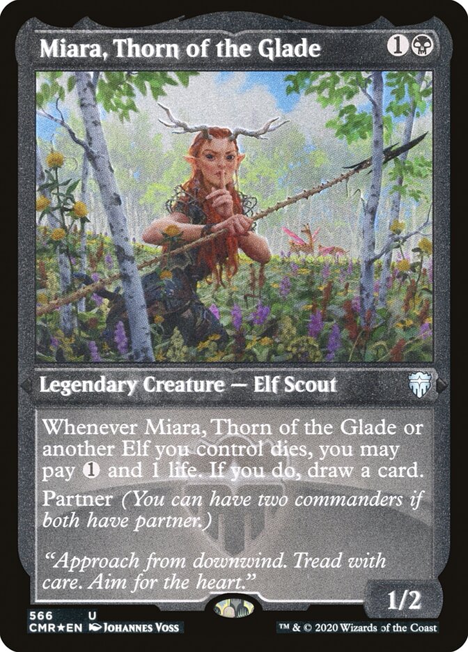 Miara, Thorn of the Glade (Etched) [Commander Legends] | Silver Goblin