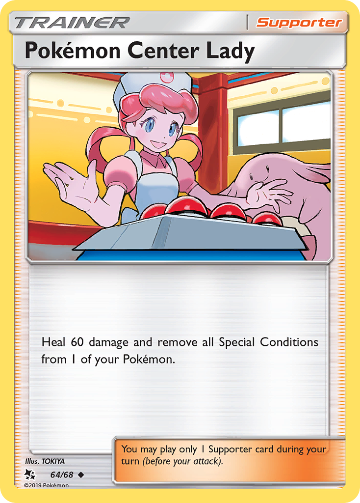 Pokemon Center Lady (64/68) [Sun & Moon: Hidden Fates] | Silver Goblin