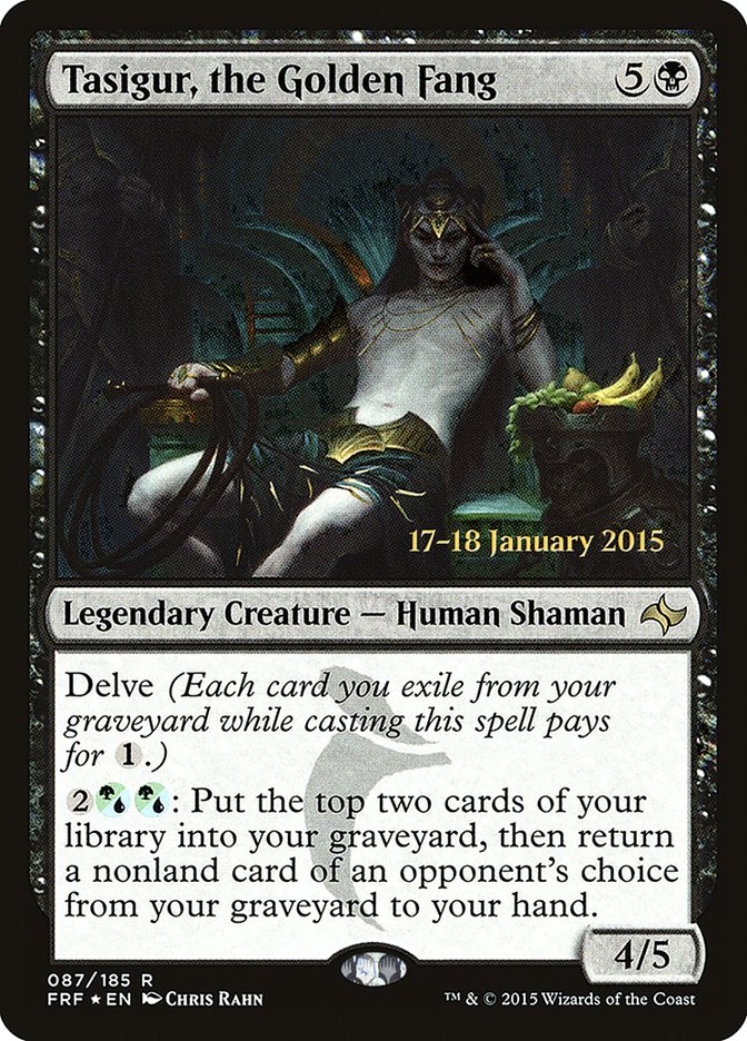 Tasigur, the Golden Fang [Fate Reforged Prerelease Promos] | Silver Goblin