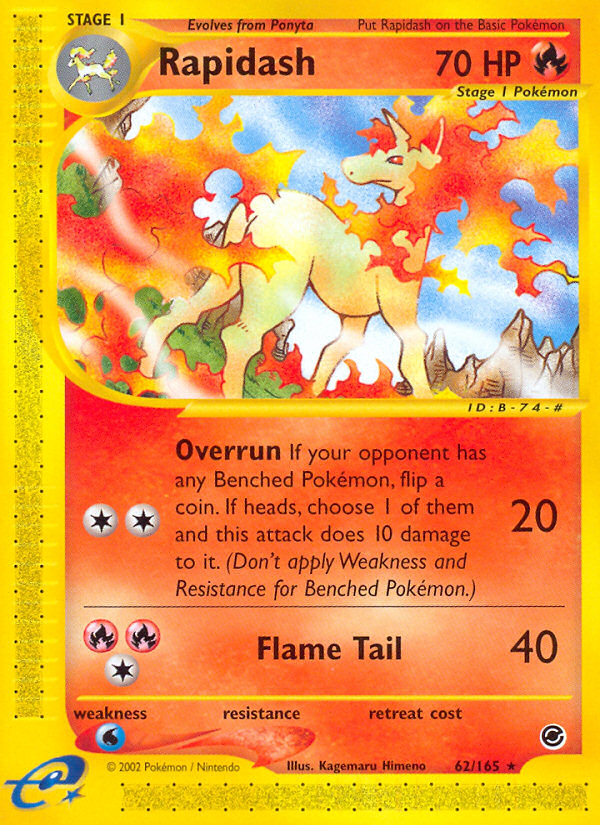 Rapidash (62/165) [Expedition: Base Set] | Silver Goblin