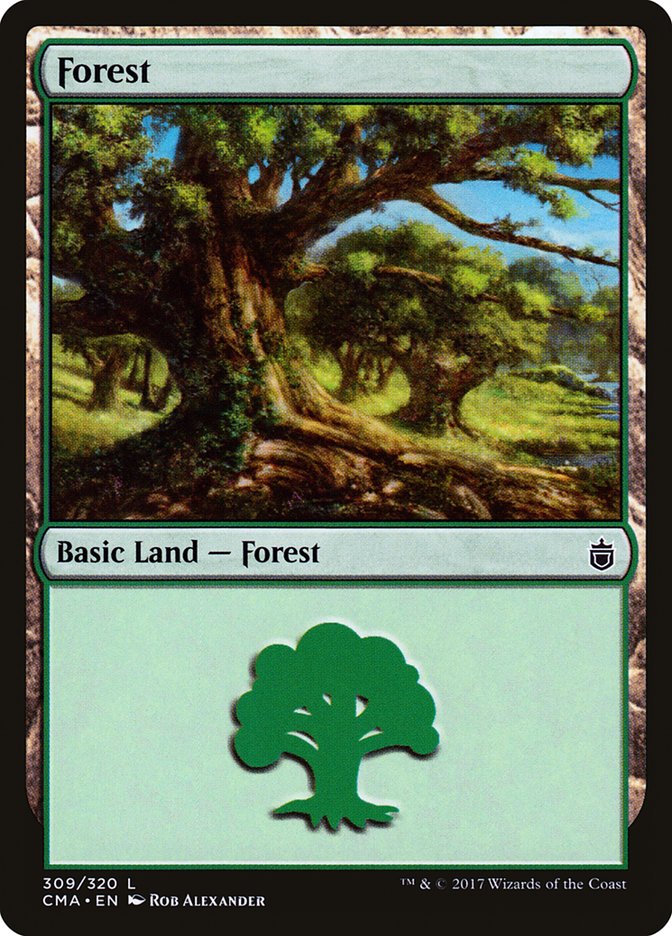 Forest (309) [Commander Anthology] | Silver Goblin