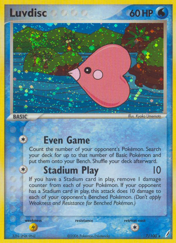 Luvdisc (7/100) [EX: Crystal Guardians] | Silver Goblin