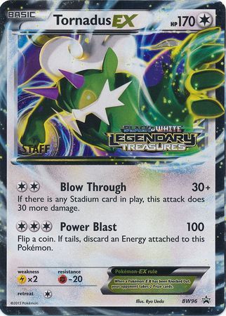 Tornadus EX (BW96) (Staff Prerelease Promo) [Black & White: Black Star Promos] | Silver Goblin