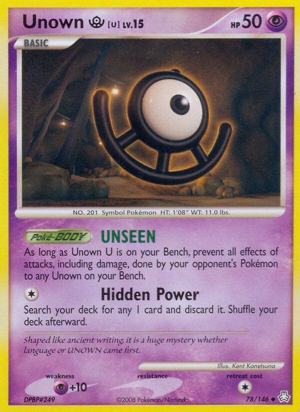 Unown U (78/146) [Diamond & Pearl: Legends Awakened] | Silver Goblin