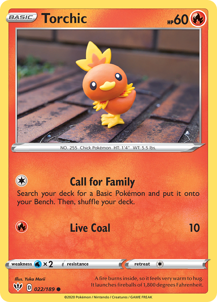 Torchic (022/189) [Sword & Shield: Darkness Ablaze] | Silver Goblin