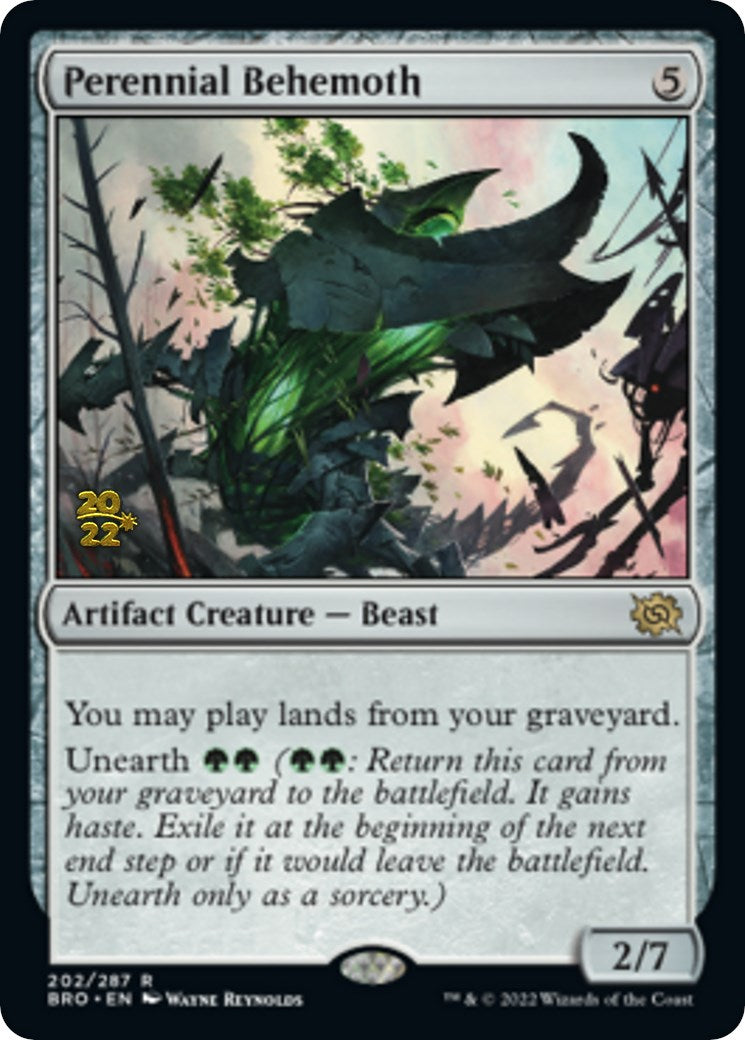 Perennial Behemoth [The Brothers' War Prerelease Promos] | Silver Goblin