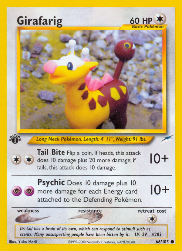 Girafarig (66/105) [Neo Destiny 1st Edition] | Silver Goblin