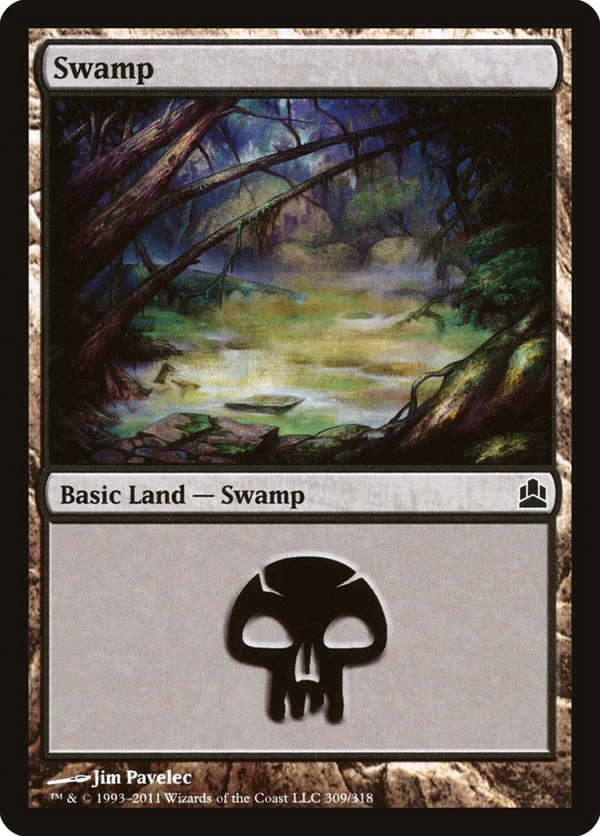 Swamp (309) [Commander 2011] | Silver Goblin