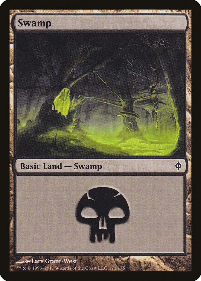 Swamp (171) [New Phyrexia] | Silver Goblin