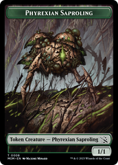 Treasure (21) // Phyrexian Saproling Double-Sided Token [March of the Machine Tokens] | Silver Goblin