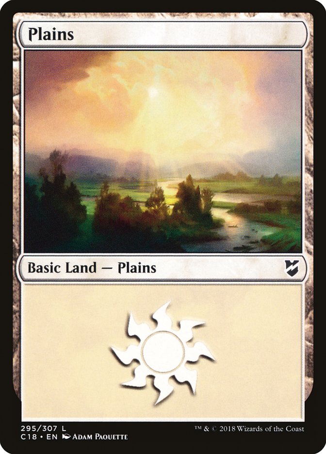 Plains (295) [Commander 2018] | Silver Goblin