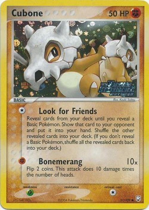 Cubone (51/109) (Stamped) [EX: Team Rocket Returns] | Silver Goblin