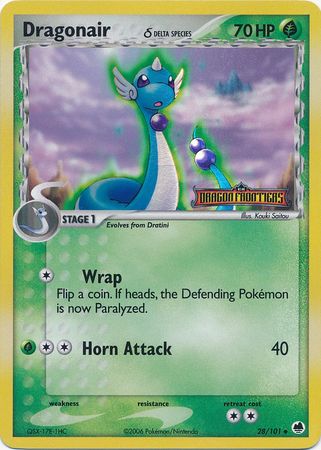 Dragonair (28/101) (Delta Species) (Stamped) [EX: Dragon Frontiers] | Silver Goblin