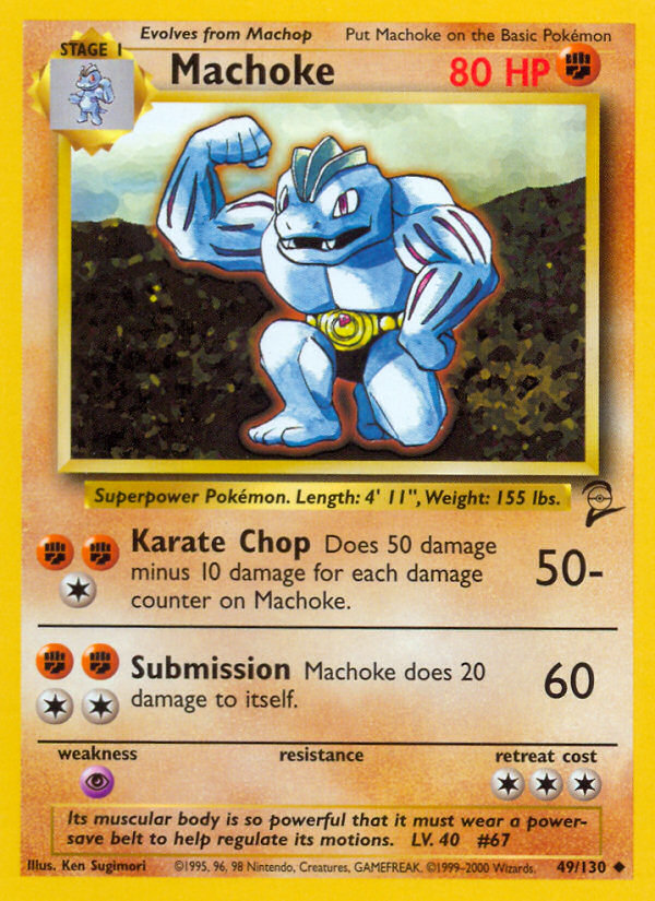 Machoke (49/130) [Base Set 2] | Silver Goblin