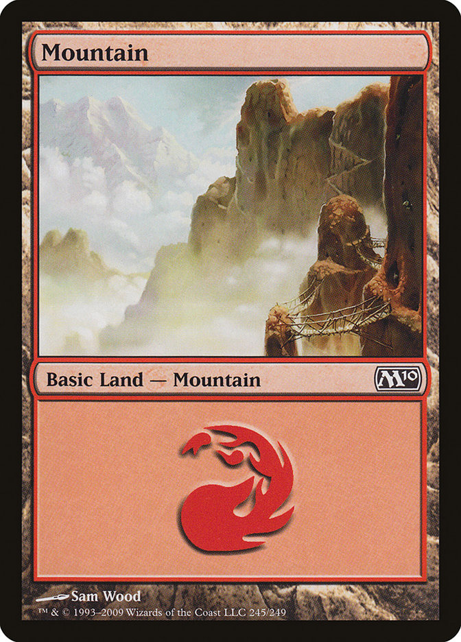 Mountain (245) [Magic 2010] | Silver Goblin