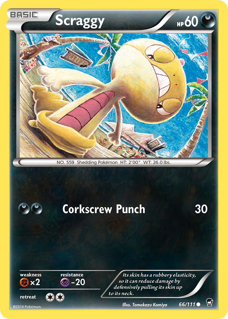 Scraggy (66/111) [XY: Furious Fists] | Silver Goblin