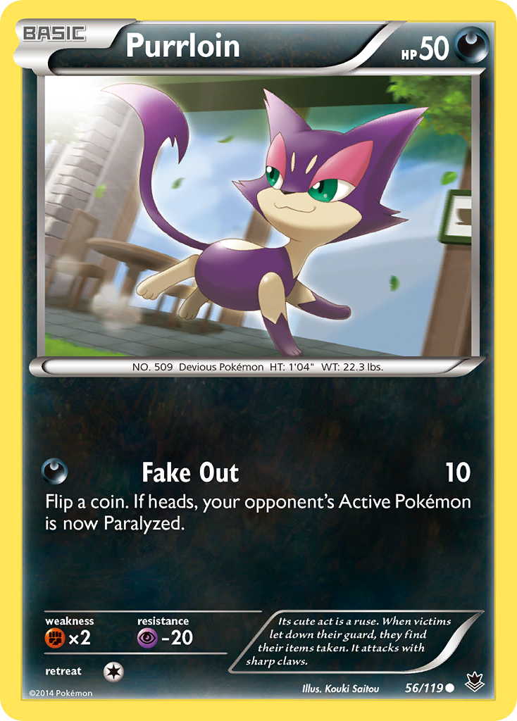 Purrloin (56/119) [XY: Phantom Forces] | Silver Goblin