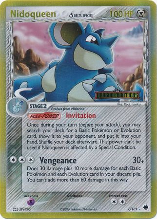 Nidoqueen (7/101) (Delta Species) (Stamped) [EX: Dragon Frontiers] | Silver Goblin