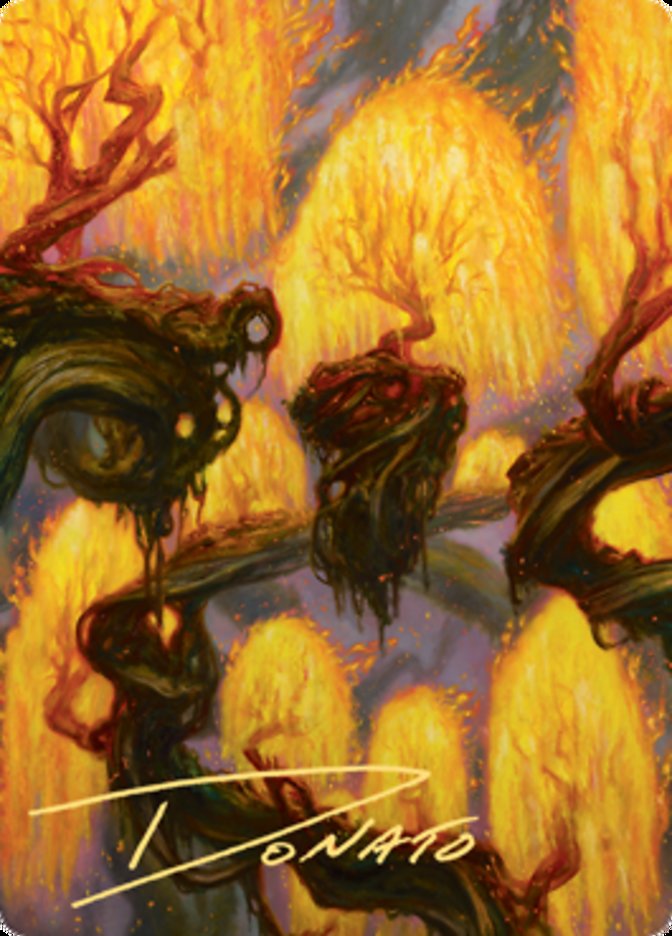 Grove of the Burnwillows Art Card (Gold-Stamped Signature) [Zendikar Rising Art Series] | Silver Goblin