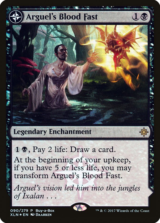 Arguel's Blood Fast // Temple of Aclazotz (090) Foil - XLN Treasure Chest