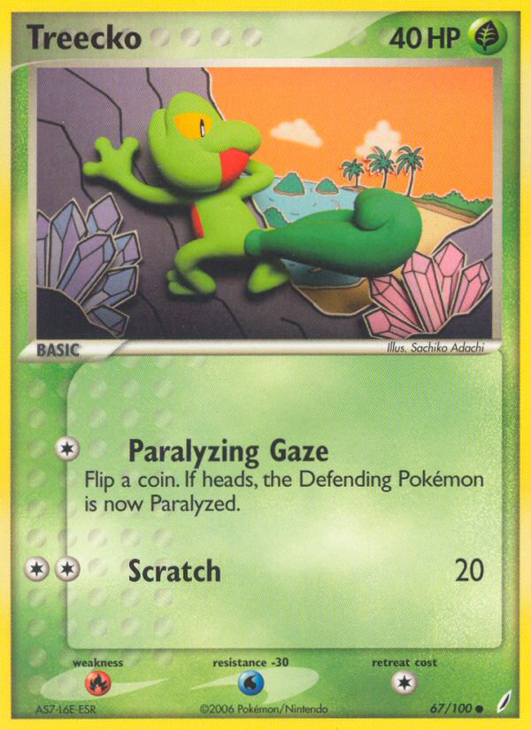 Treecko (67/100) [EX: Crystal Guardians] | Silver Goblin