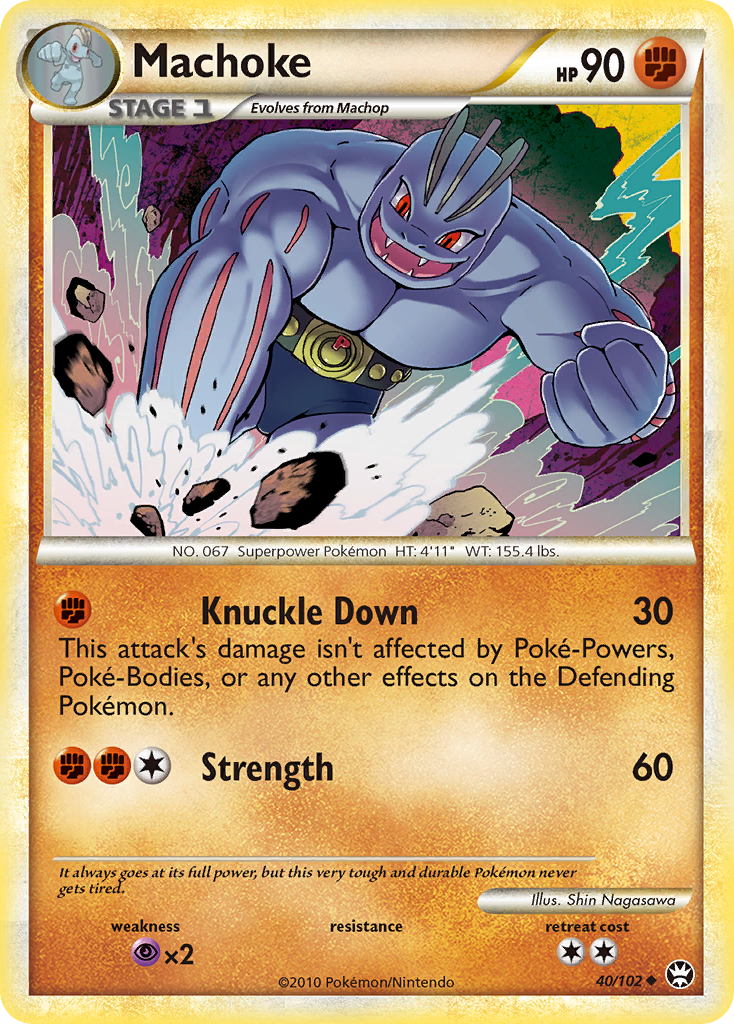 Machoke (40/102) [HeartGold & SoulSilver: Triumphant] | Silver Goblin