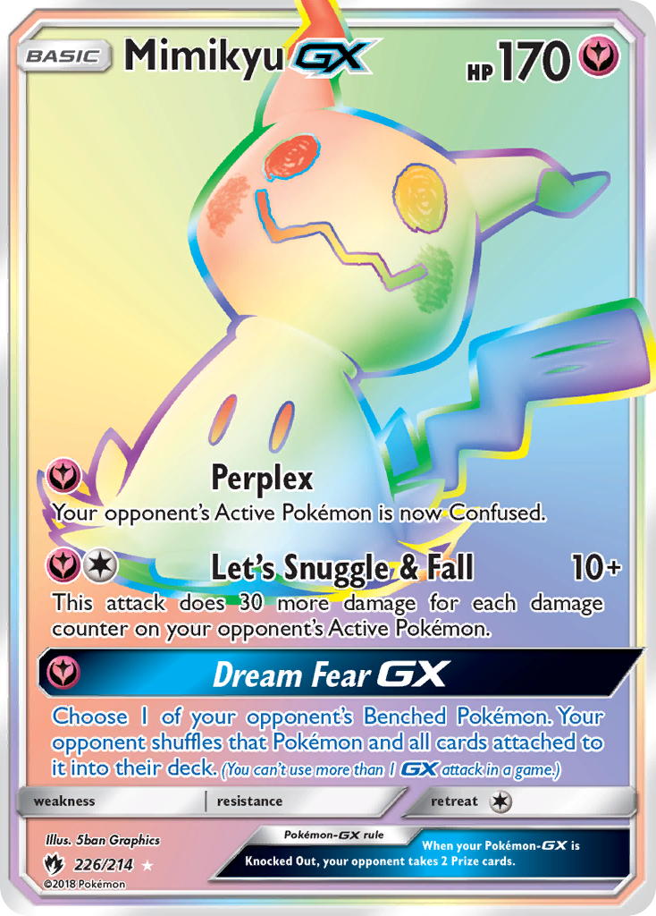 Mimikyu GX (226/214) [Sun & Moon: Lost Thunder] | Silver Goblin