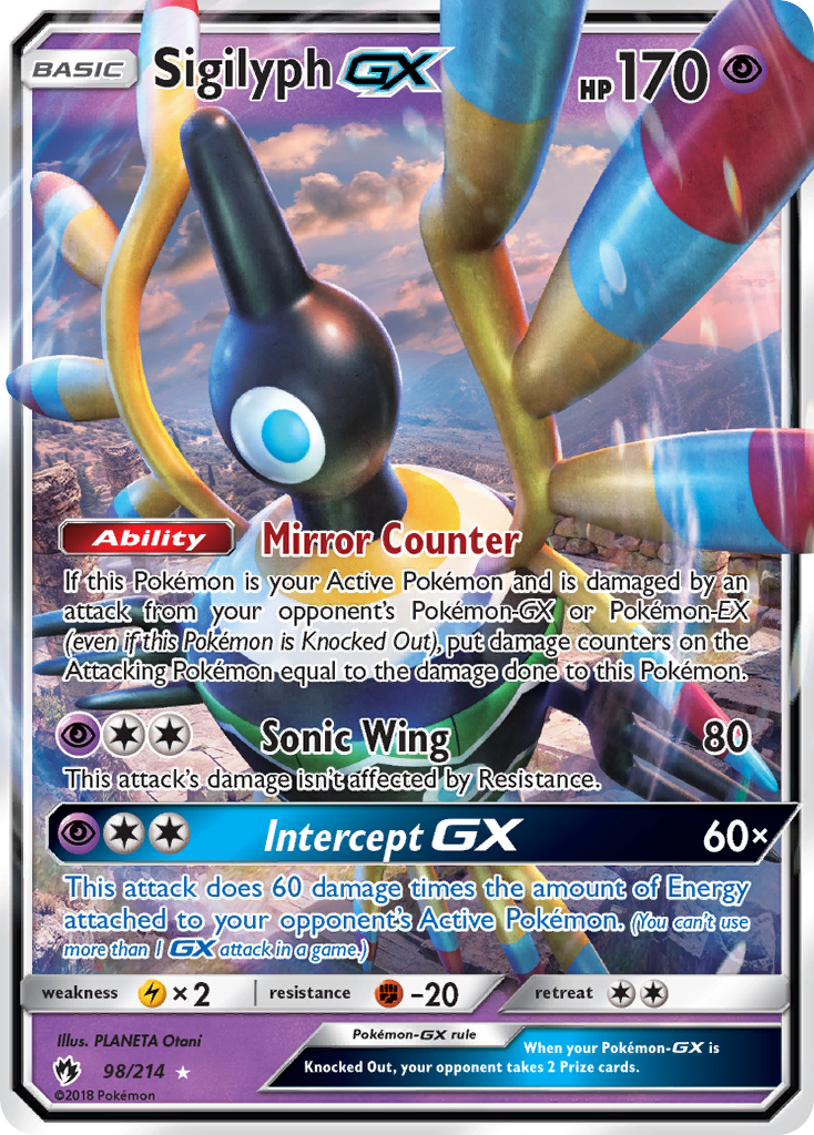 Sigilyph GX (98/214) [Sun & Moon: Lost Thunder] | Silver Goblin