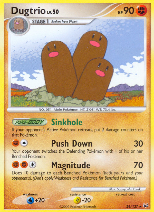 Dugtrio (24/127) [Platinum: Base Set] | Silver Goblin