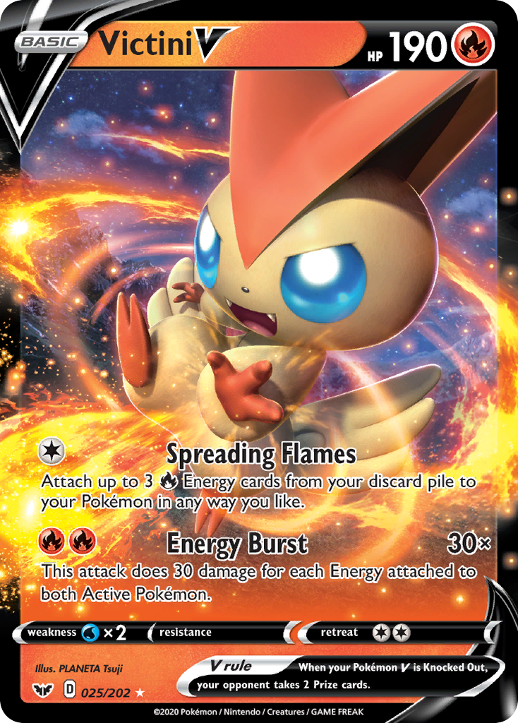 Victini V (025/202) [Sword & Shield: Base Set] | Silver Goblin