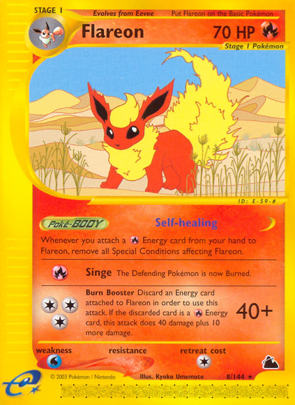 Flareon (8/144) [Skyridge] | Silver Goblin