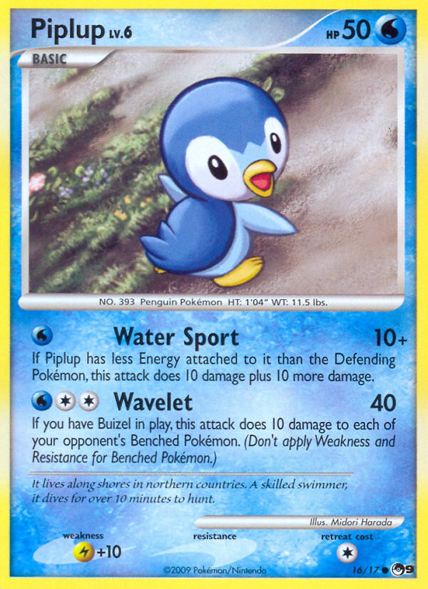 Piplup (16/17) [POP Series 9] | Silver Goblin