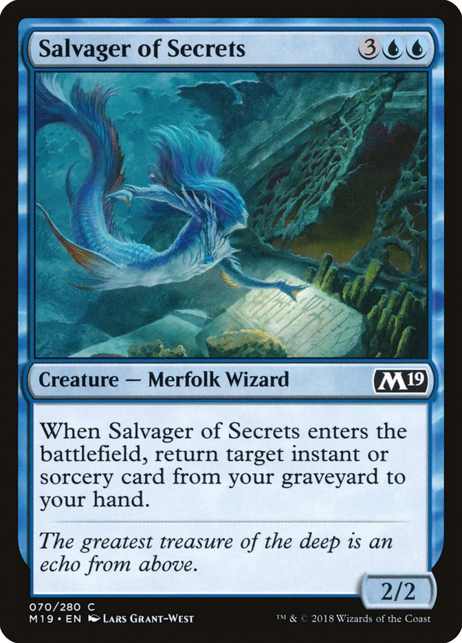 Salvager of Secrets [Core Set 2019] | Silver Goblin